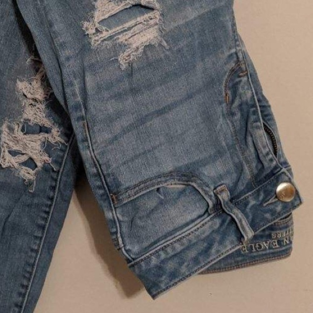 Distressed jeans